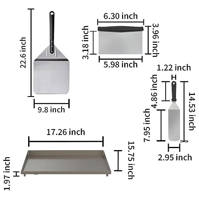 Basics Series Portable Gas Pizza Oven and Griddle Combo Kit