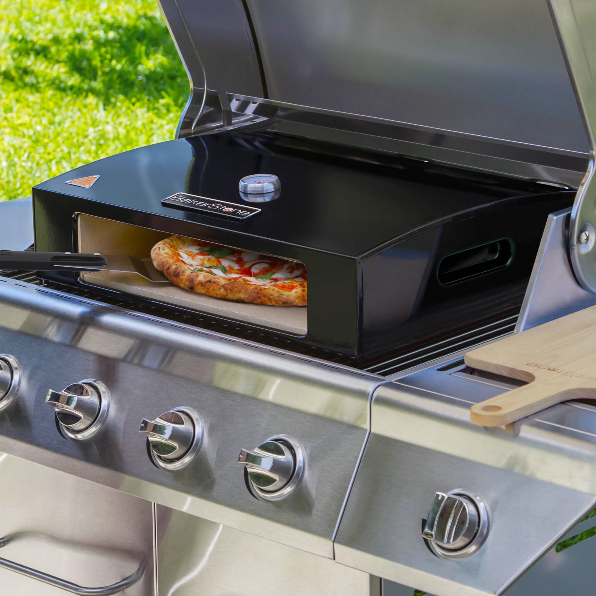 Bbq top pizza oven best sale